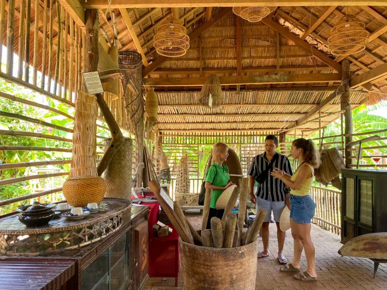 Traditional farming tools in a village house museum - Rose Travel